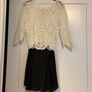 Lace Cut-Out Romper - Brand New